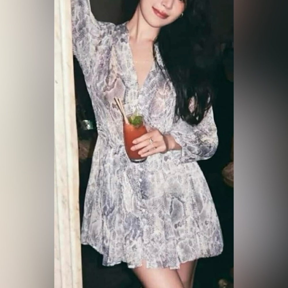 BNWT ZARA SNAKESKIN DRESS